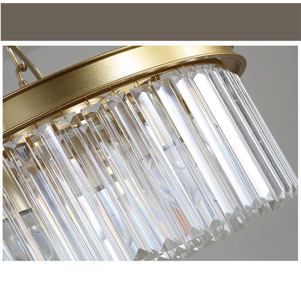 Stropní svítidlo Gold Crystal 40 cm 4x E14 obývací pokoj, chodba, ložnice