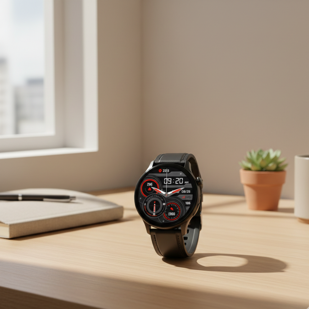 Montre connectée AMOLED pour femmes avec design étanche et appel Bluetooth | Rosalyssa