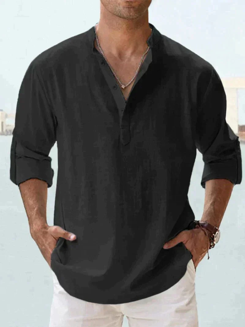 Calder Men Linen Shirt For Everyday Summer Casual Look