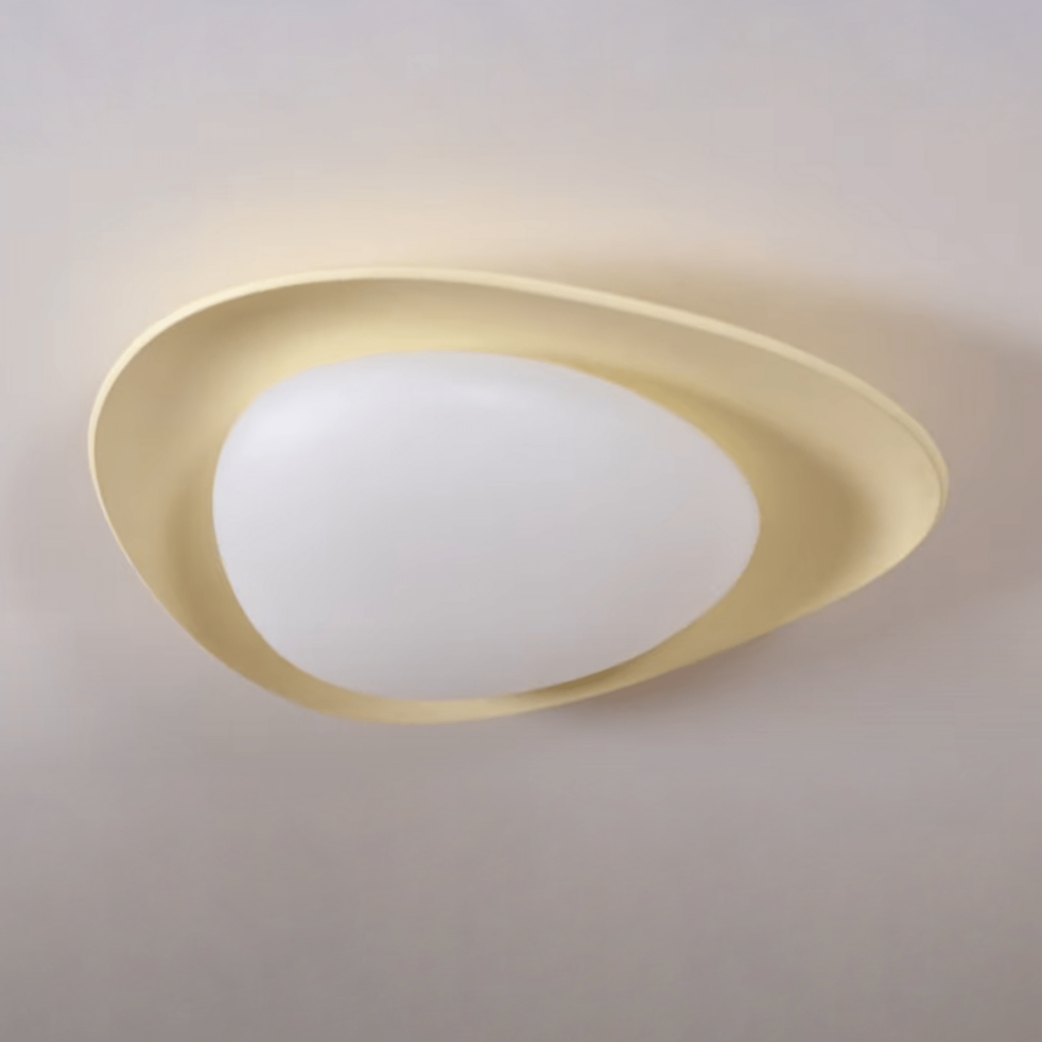 Oválné stropní svítidlo z pryskyřice, stmívatelné LED, zelené nebo béžové, 3000K-6000K, 36 cm nebo 46 cm