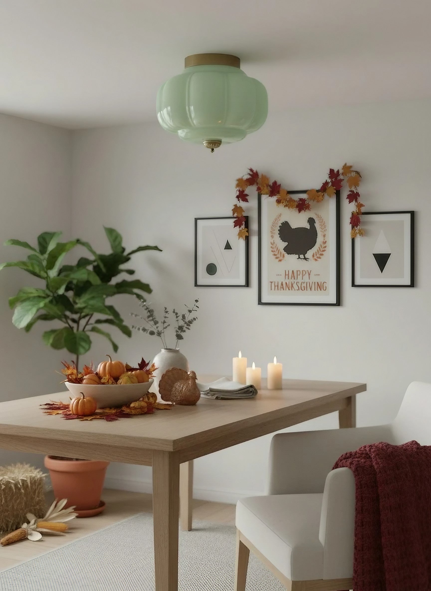 Stropní svítidlo Milk Glass s skleněným stínidlem, moderní přisazené, skandinávský styl