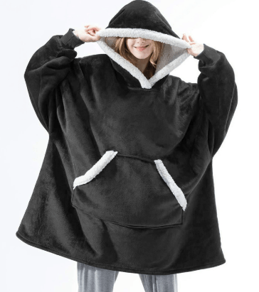 Couverture à capuche en polaire CozyNest pour un confort ultime