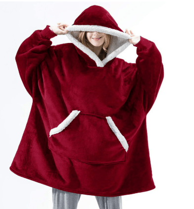 Couverture à capuche en polaire CozyNest pour un confort ultime