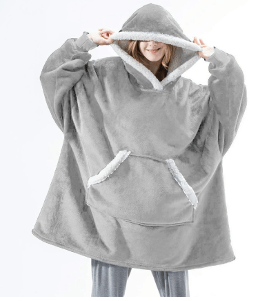 Couverture à capuche en polaire CozyNest pour un confort ultime