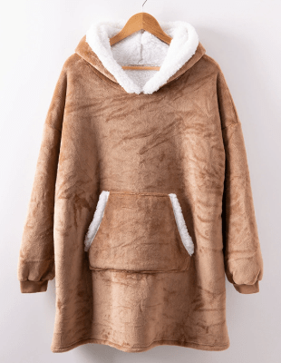 Couverture à capuche en polaire CozyNest pour un confort ultime