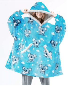 Couverture à capuche en polaire CozyNest pour un confort ultime