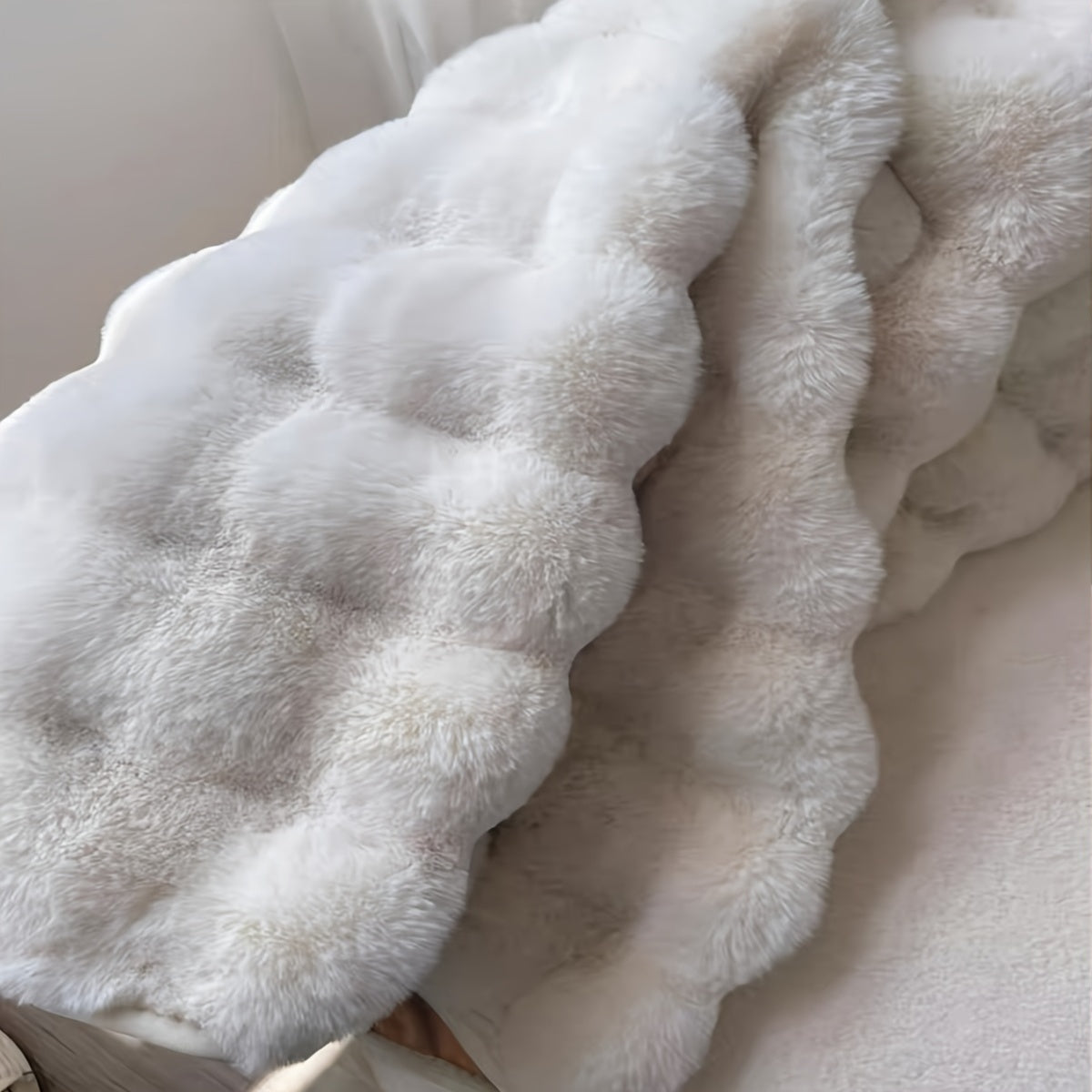 Cloud Comfort Plüsch Bubble Rundteppich für gemütliche Wohnbereiche