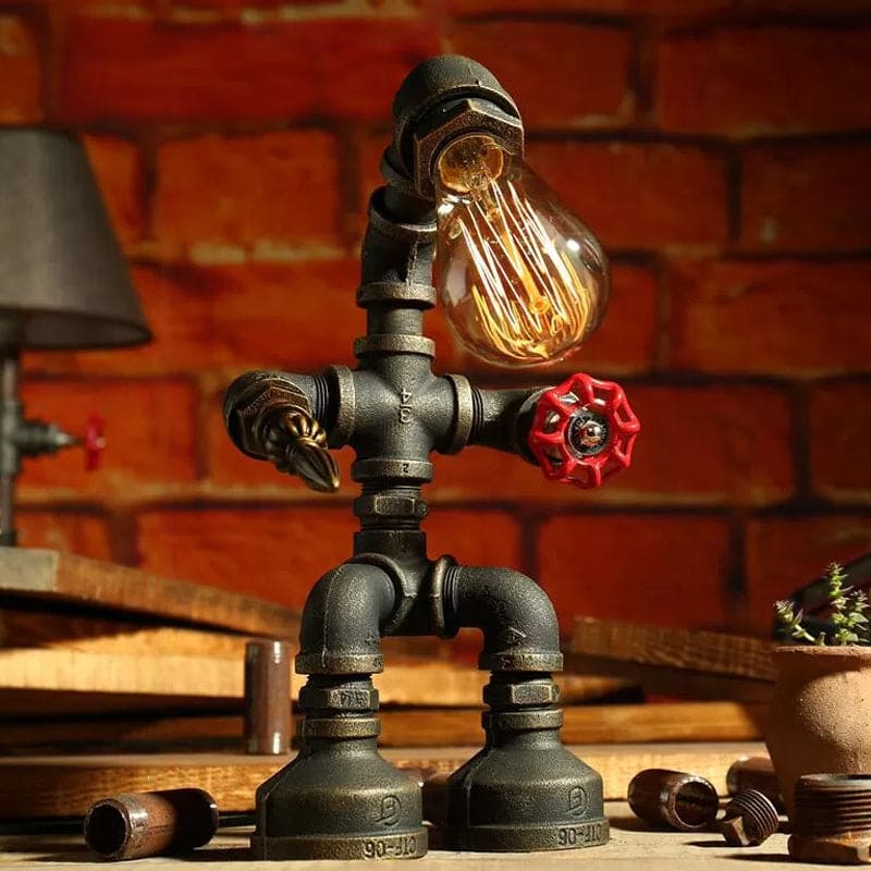 Lampă de masă robot AstraPulse Cyberpunk pentru fanii science fiction