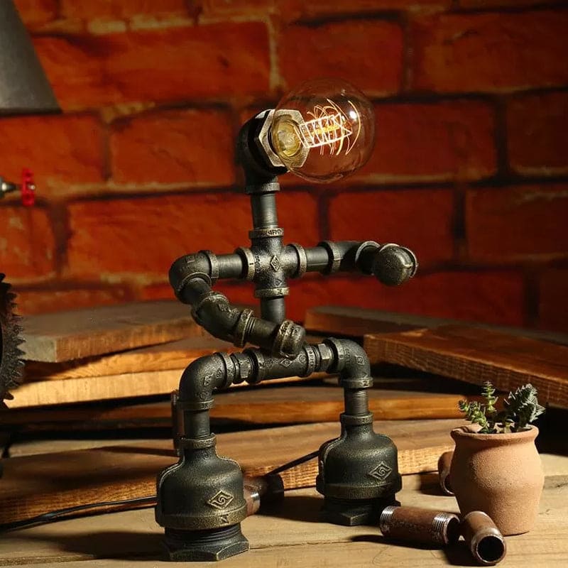 Lampă de masă robot AstraPulse Cyberpunk pentru fanii science fiction
