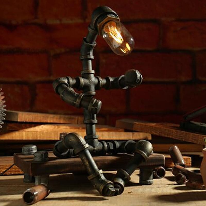 Lampă de masă robot AstraPulse Cyberpunk pentru fanii science fiction