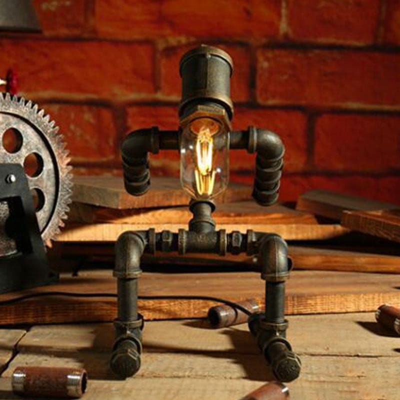 Lampă de masă robot AstraPulse Cyberpunk pentru fanii science fiction