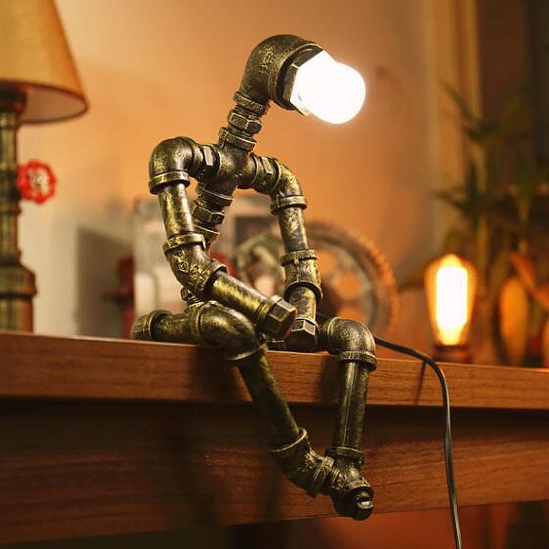 Lampă de masă robot AstraPulse Cyberpunk pentru fanii science fiction