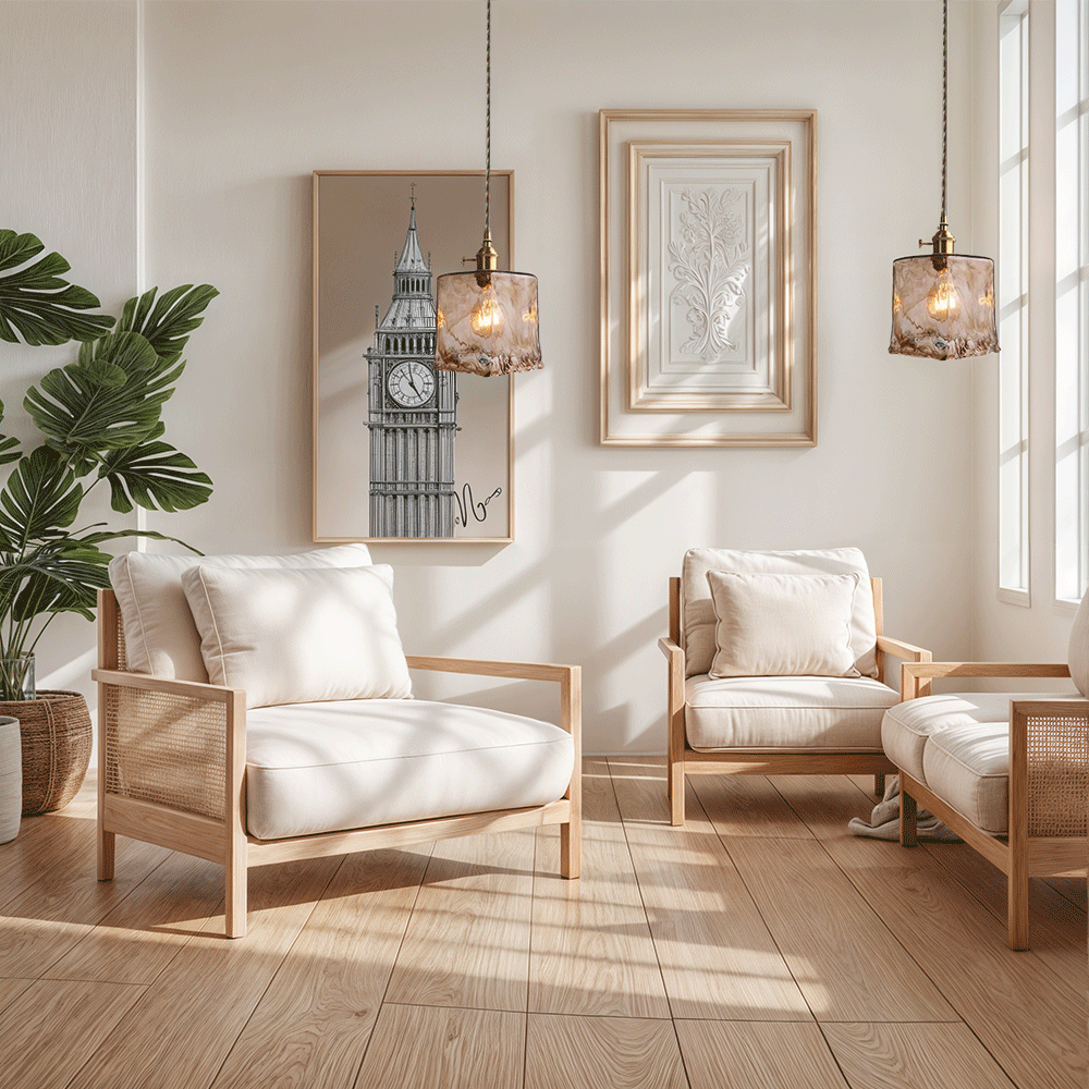 Aurelo Glass Pendant Lights For Modern Kitchen And Bath