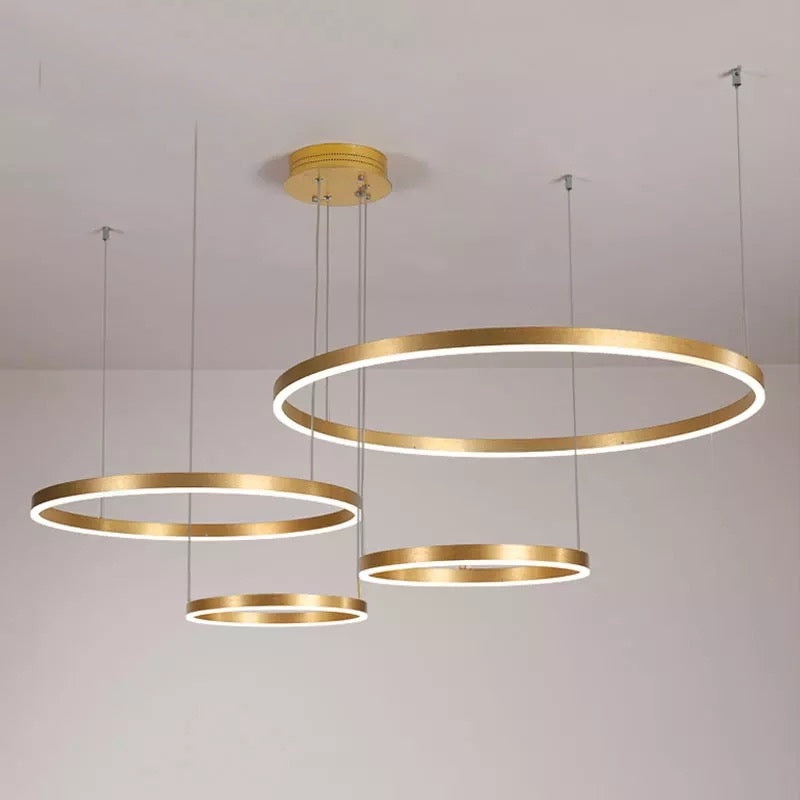 Lampe Anneau Solara avec construction en aluminium premium et acrylique 12500 lumens