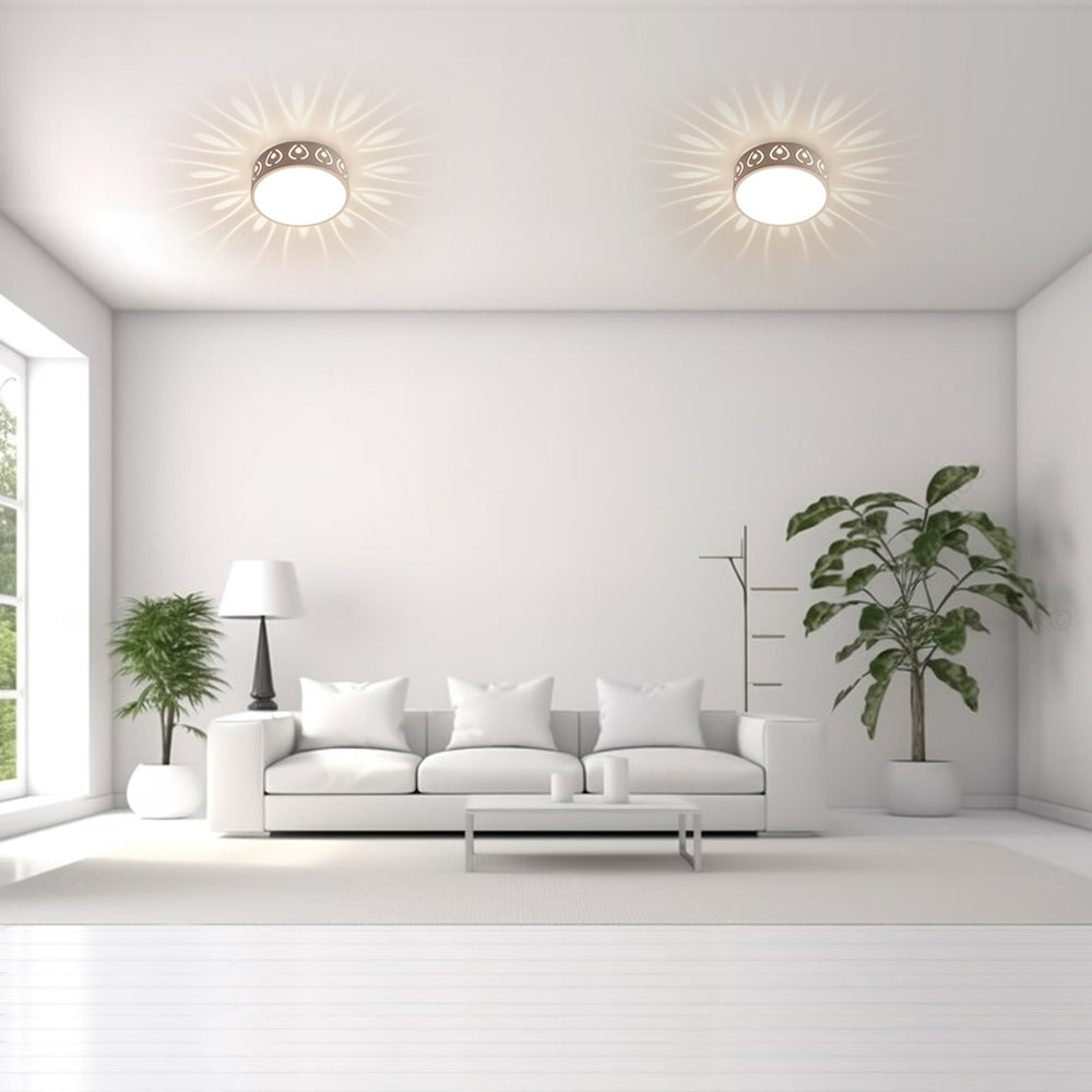LumaNova Rund LED Loftlampe med Dæmpbar Stemningsbelysning