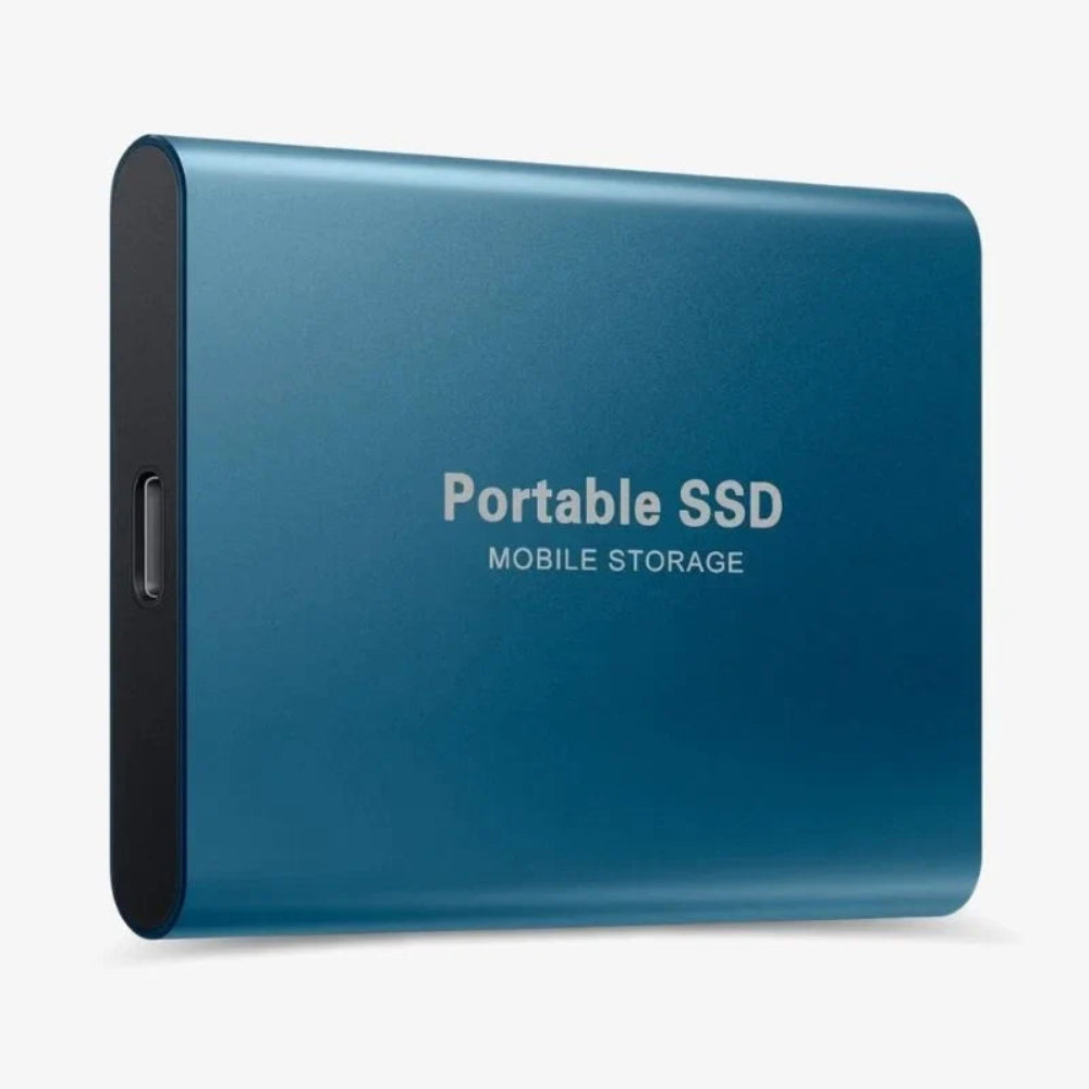 قرص صلب خارجي محمول SSD مع USB C لتخزين سريع ومضغوط