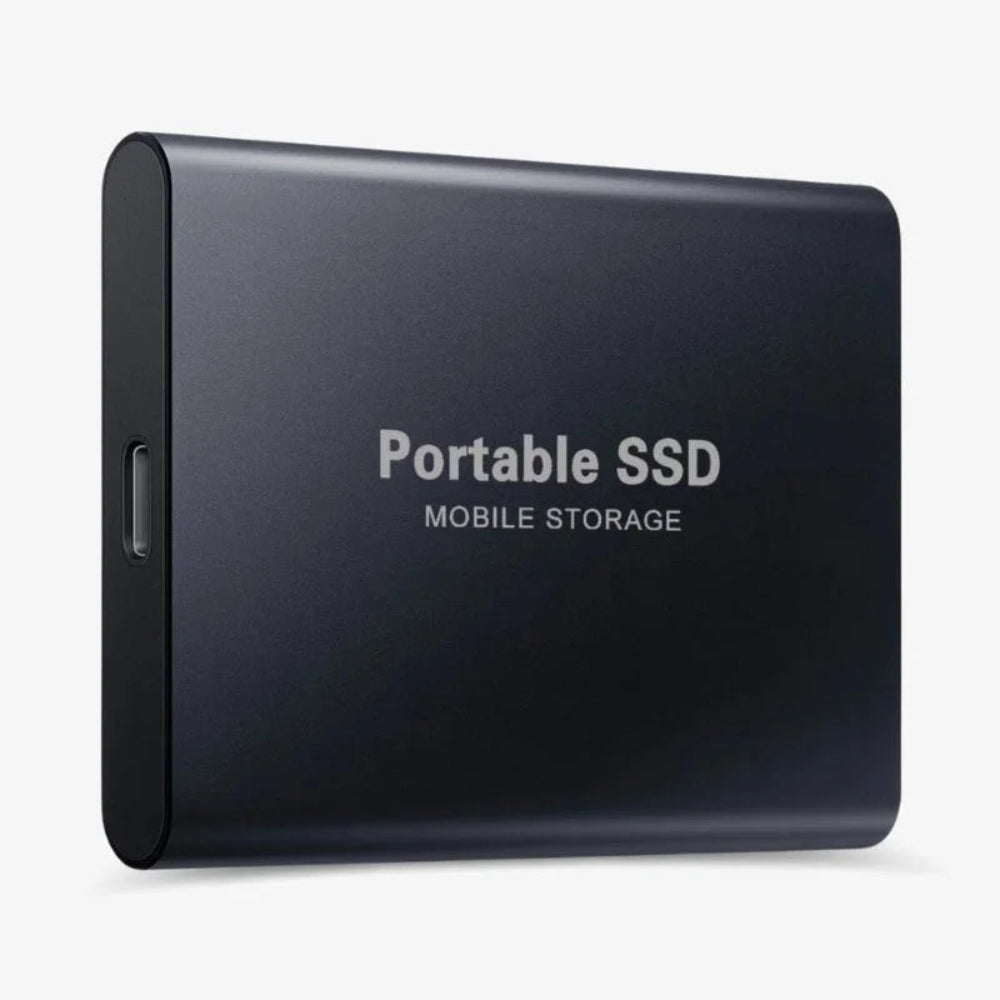 قرص صلب خارجي محمول SSD مع USB C لتخزين سريع ومضغوط