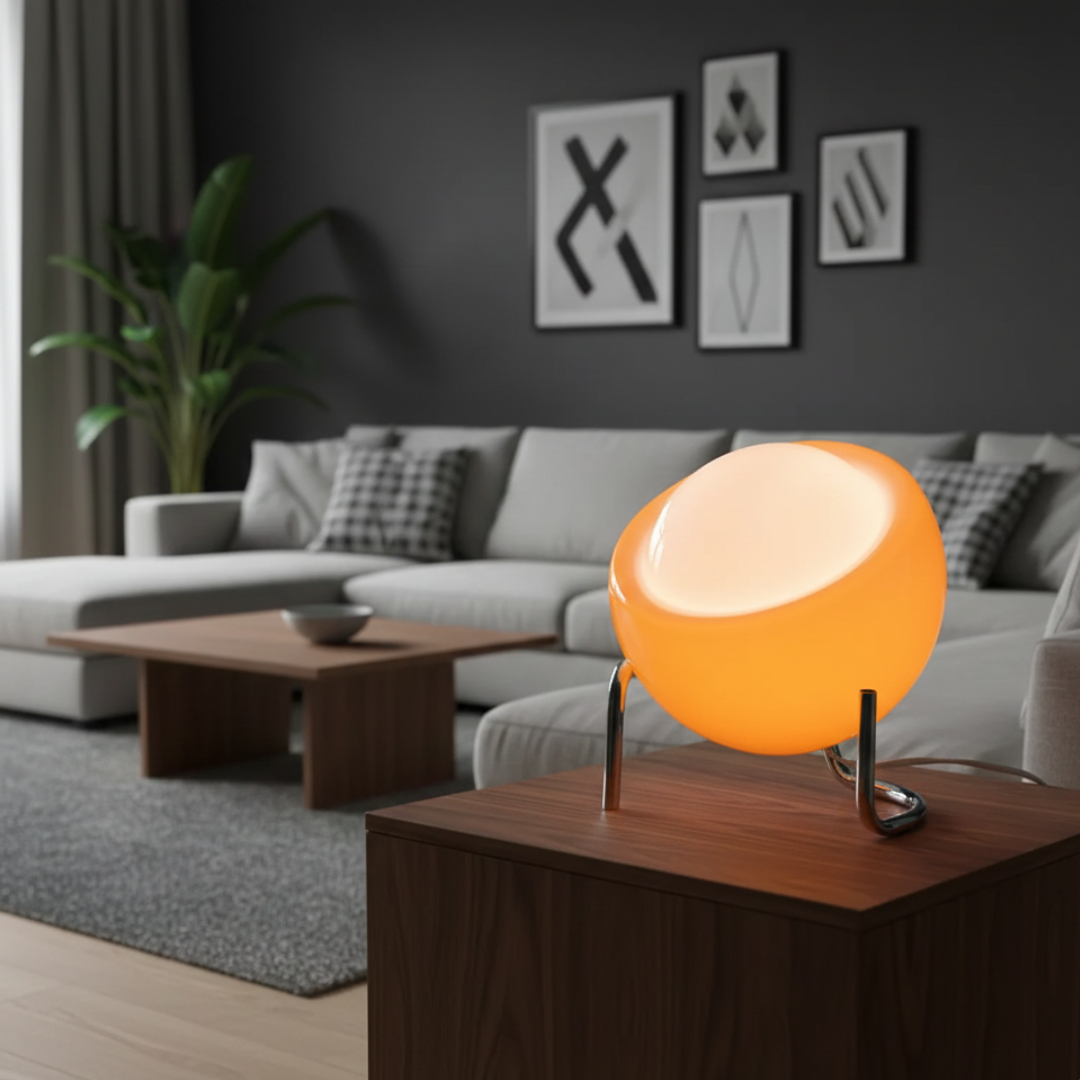 Elegante Glas-Tischlampe für Wohnzimmer- und Schlafzimmerdekoration | Rosalyssa