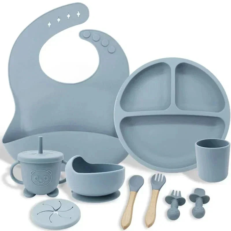 Set de masă BrightNest pentru bebeluși, sigur BPA, prietenos cu copiii, pentru copii mici
