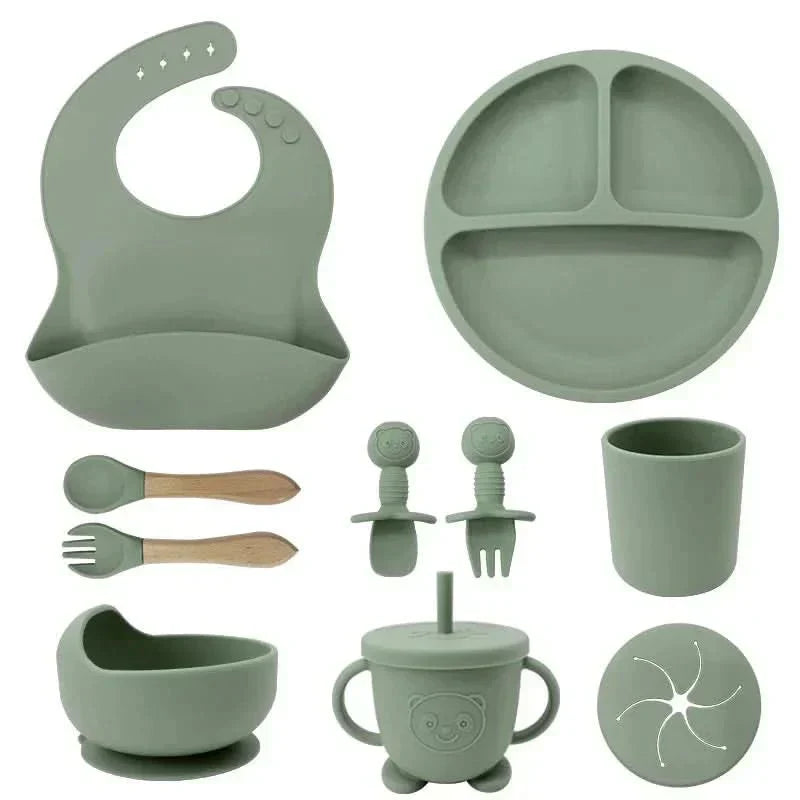 Set de masă BrightNest pentru bebeluși, sigur BPA, prietenos cu copiii, pentru copii mici