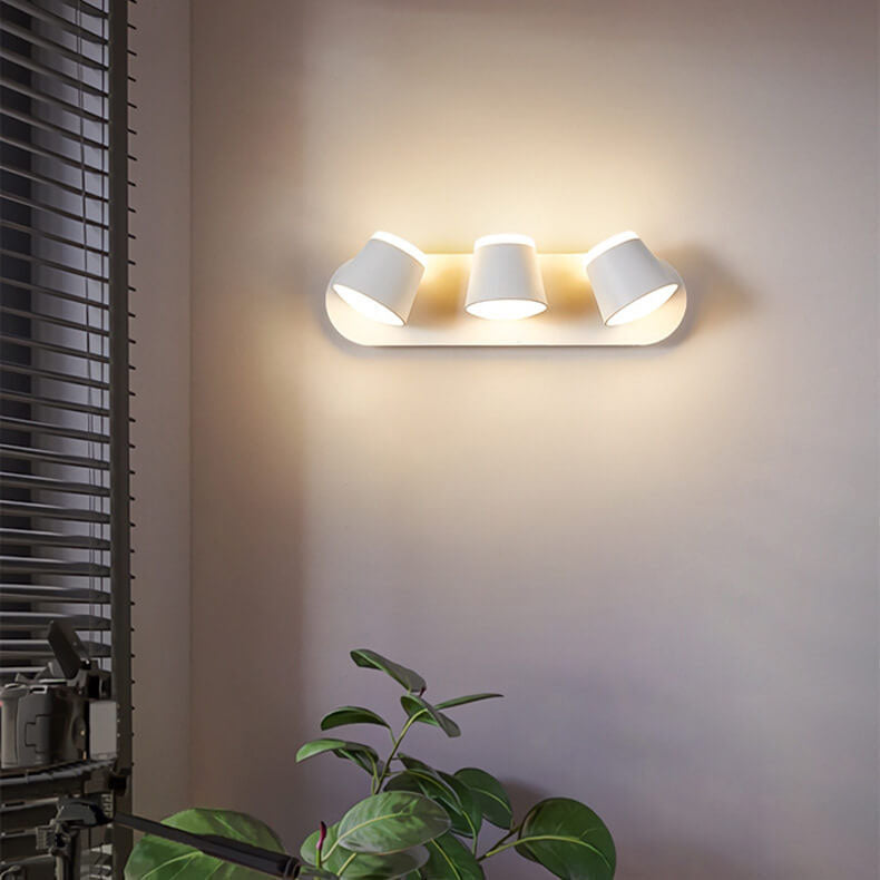 Lampa ścienna LED Aurora z obrotowym cylindrycznym kloszem i opcjami 1/2/3 płomieni