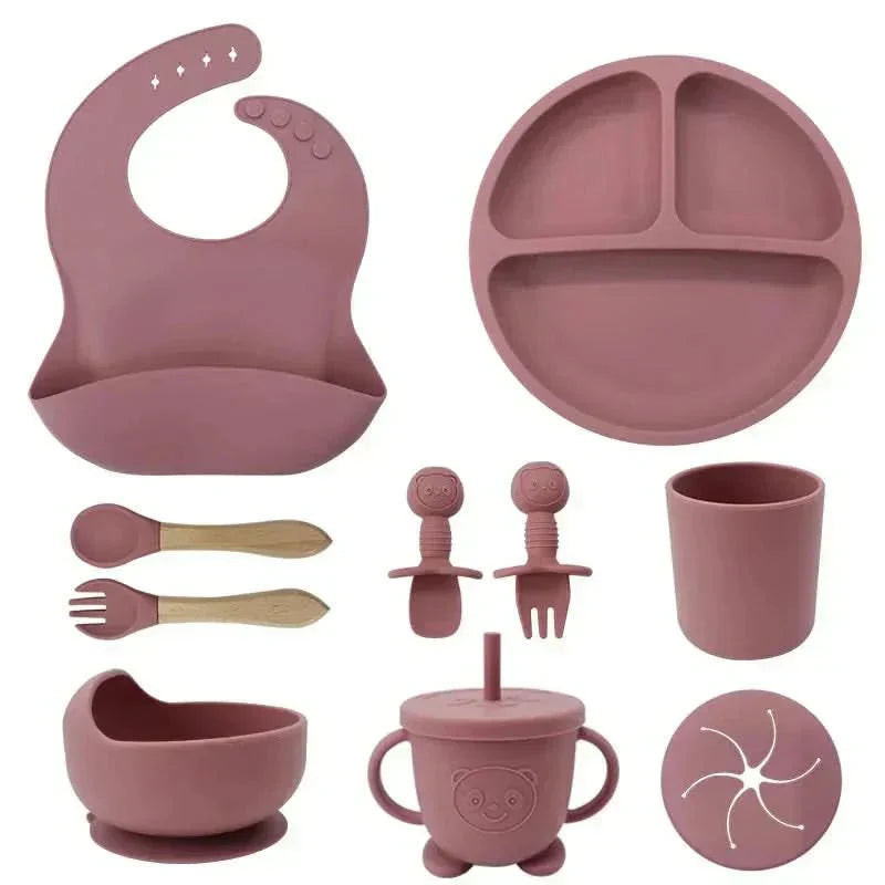 Set de masă BrightNest pentru bebeluși, sigur BPA, prietenos cu copiii, pentru copii mici