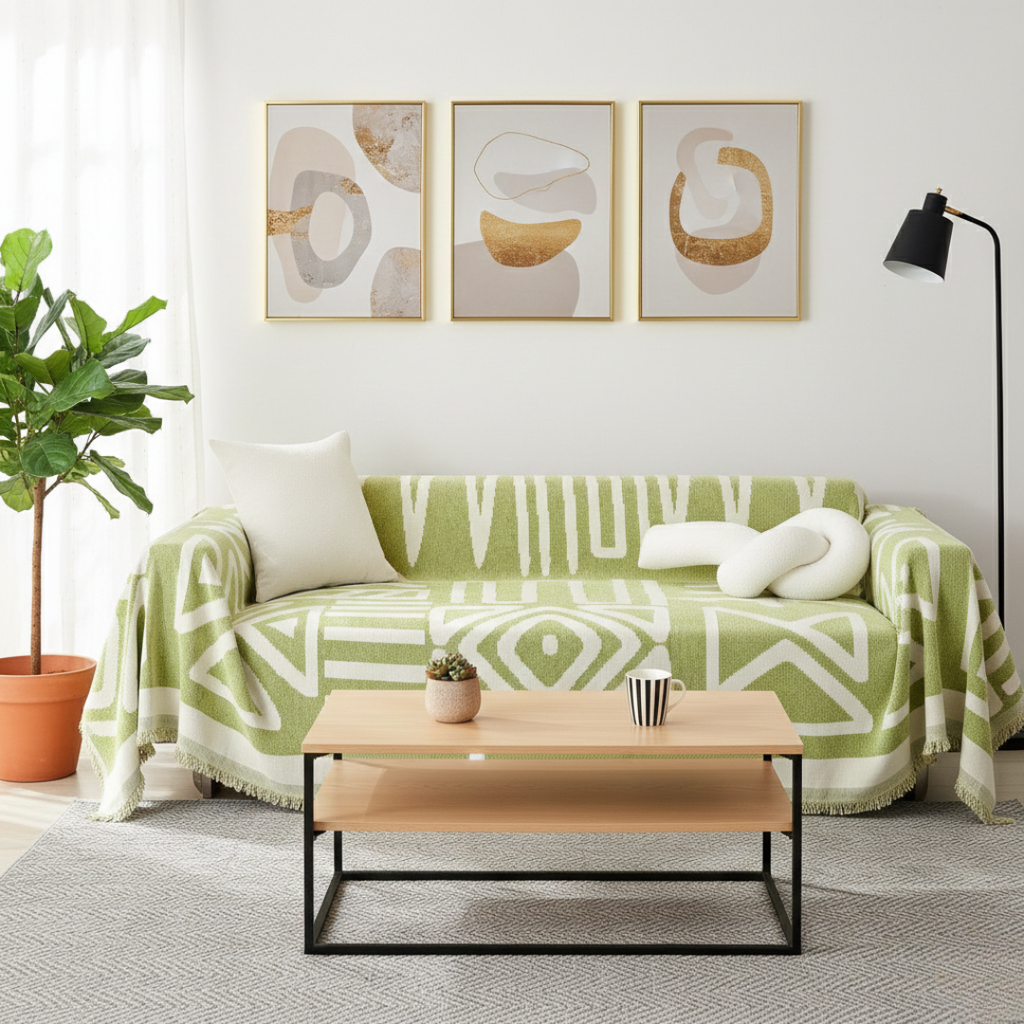 Geometric Boho Style Washable Non-Slip Sofa Cover | Rosalyssa