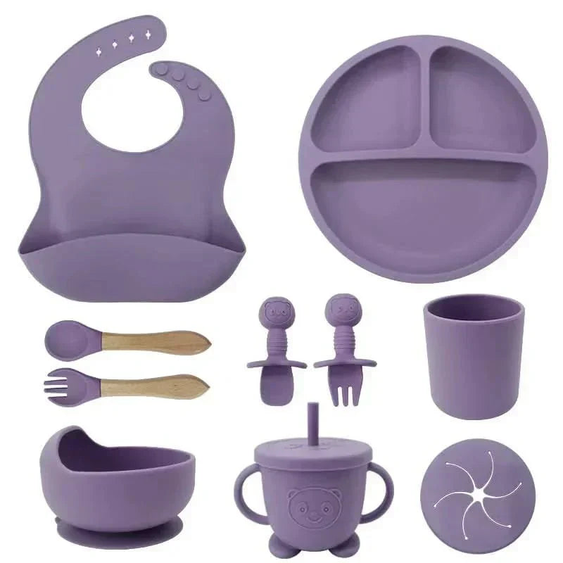 Set de masă BrightNest pentru bebeluși, sigur BPA, prietenos cu copiii, pentru copii mici