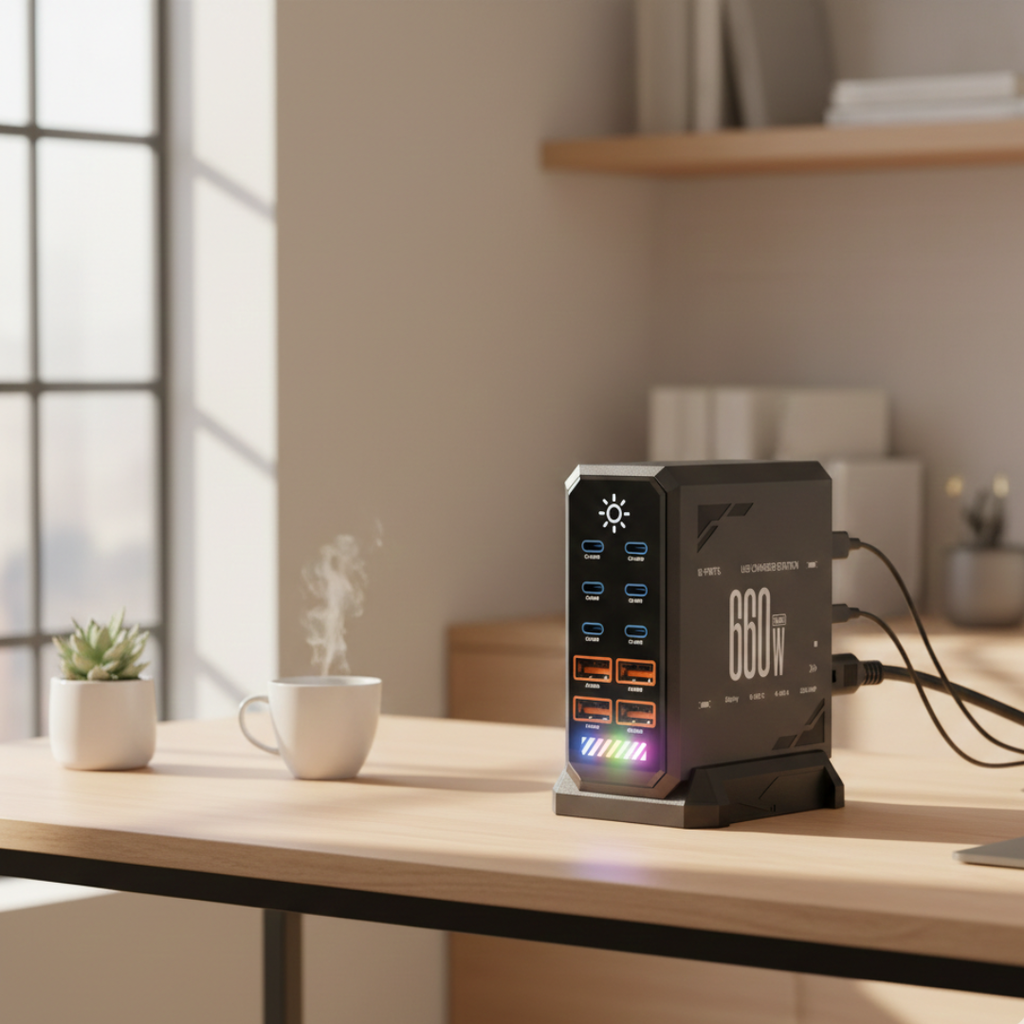 USB-C Charging Station for Multiple Devices and More | Rosalyssa