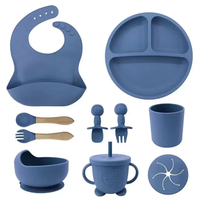 Set de masă BrightNest pentru bebeluși, sigur BPA, prietenos cu copiii, pentru copii mici