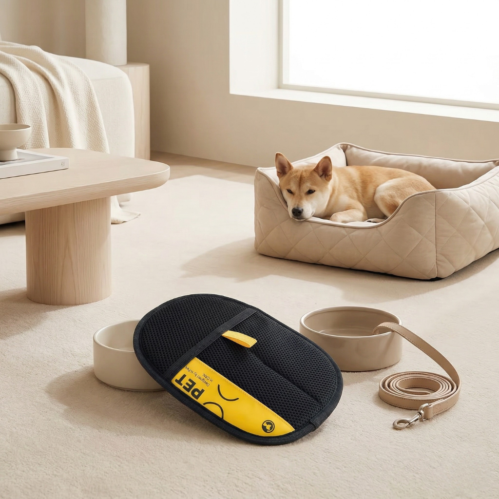 Pet Grooming Hair Removal Glove For All Pets At Home | Rosalyssa