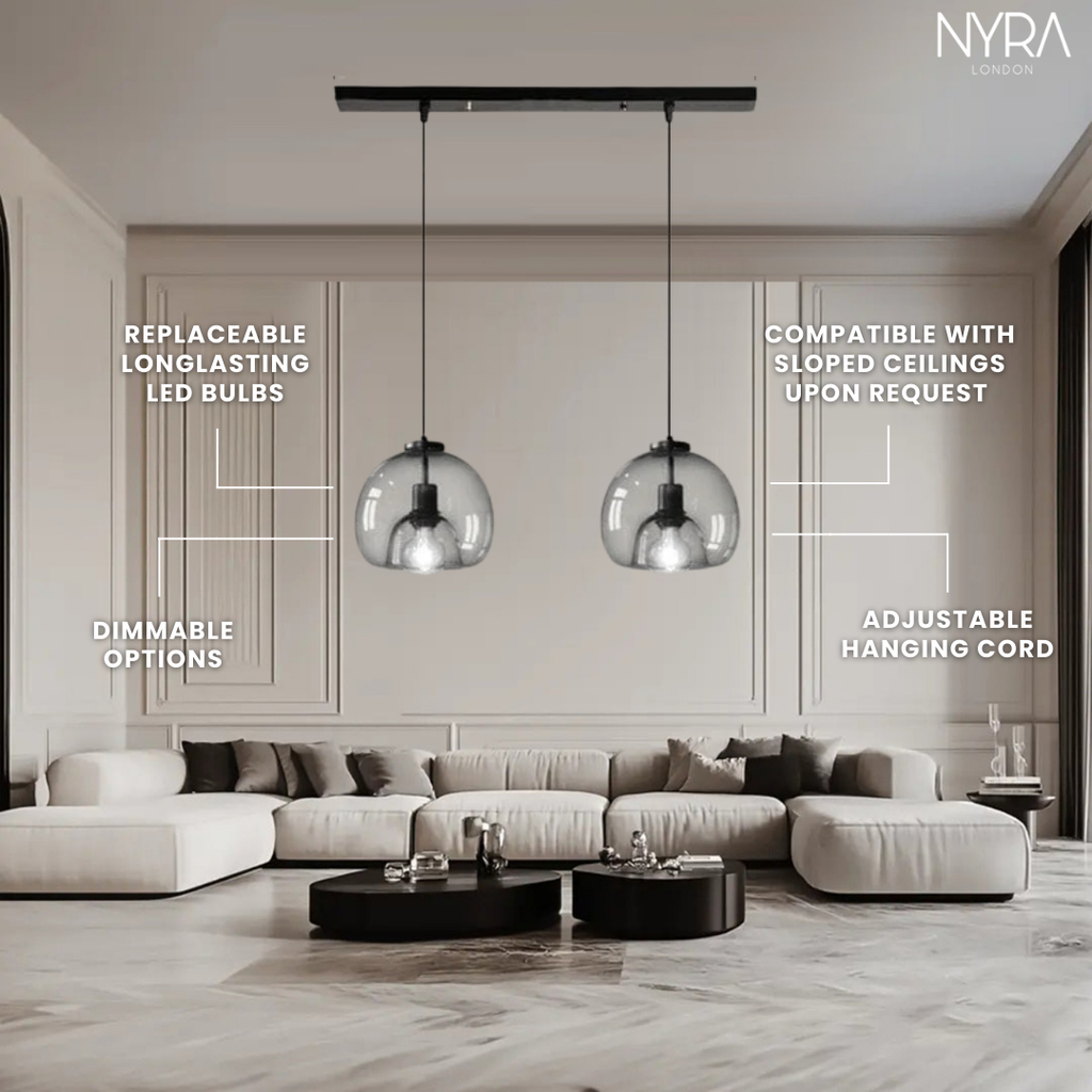 Aurelia Glas-Hängeleuchten für moderne Küchen und mehr