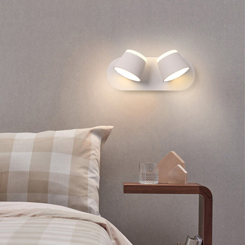Lampa ścienna LED Aurora z obrotowym cylindrycznym kloszem i opcjami 1/2/3 płomieni
