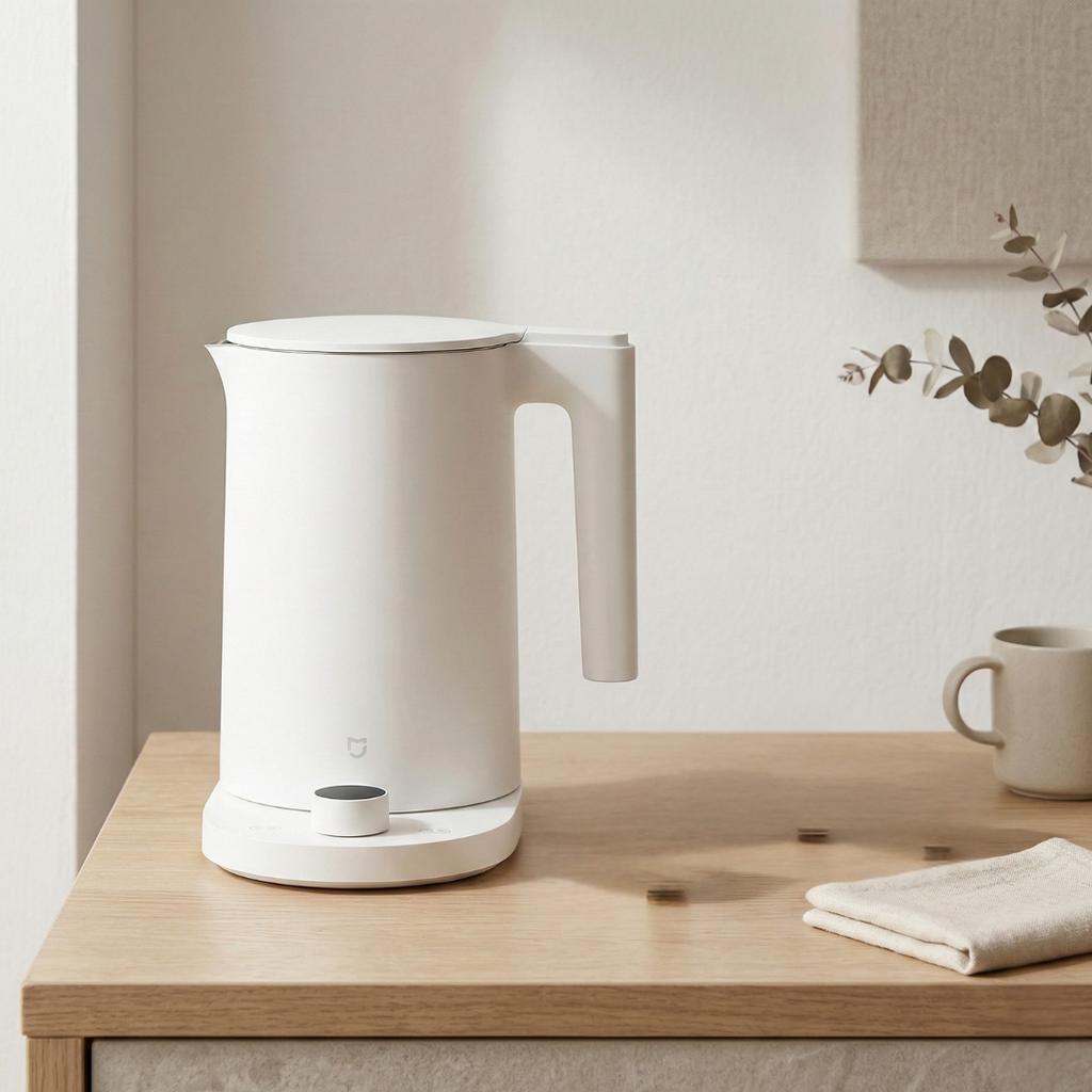 Elektrischer Wasserkocher mit Temperaturregelung, 1,7 l Fassungsvermögen | Rosalyssa