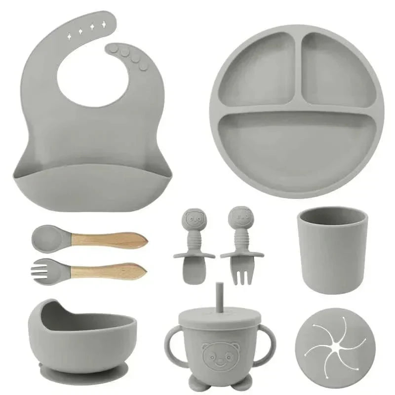 Set de masă BrightNest pentru bebeluși, sigur BPA, prietenos cu copiii, pentru copii mici