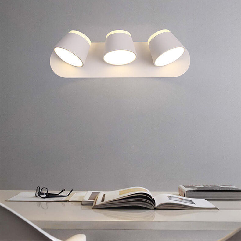 Lampa ścienna LED Aurora z obrotowym cylindrycznym kloszem i opcjami 1/2/3 płomieni