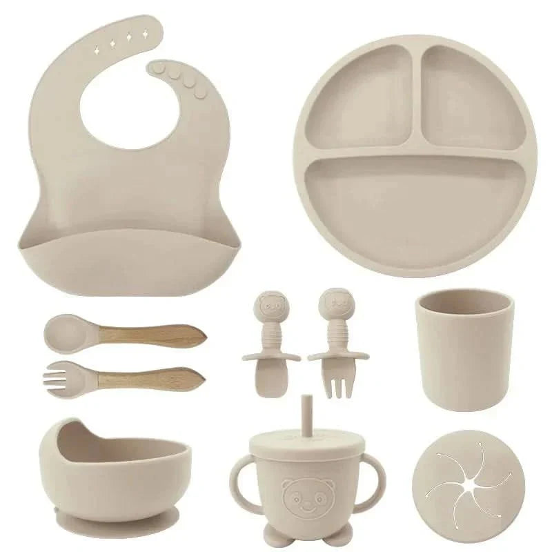 Set de masă BrightNest pentru bebeluși, sigur BPA, prietenos cu copiii, pentru copii mici
