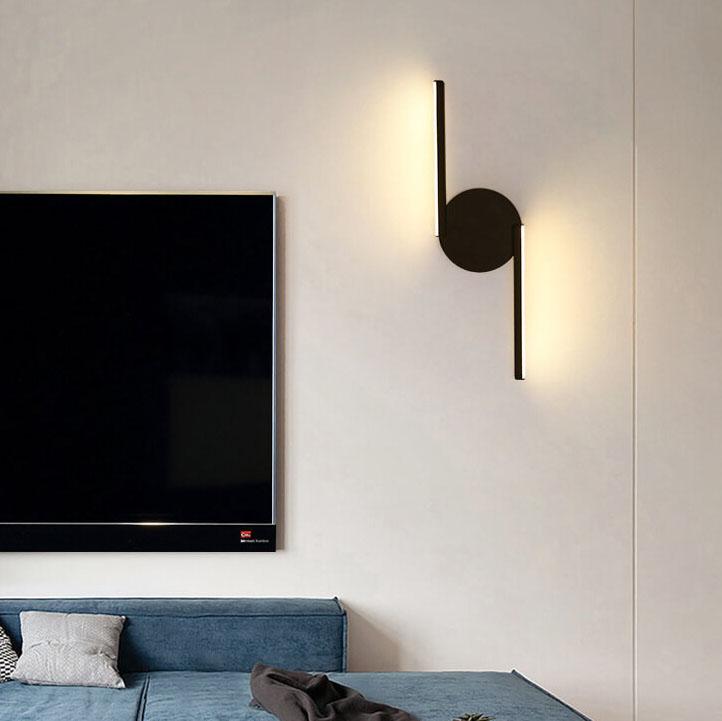 Applique murale LED Curves Line avec arc sculptural lumineux