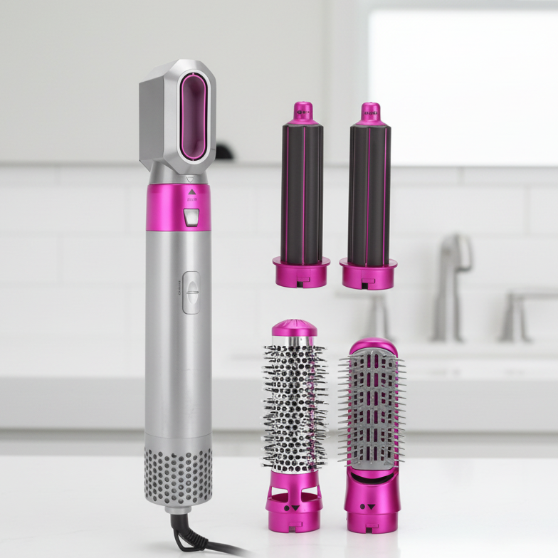 AeroLux 5-in-1 Haartrockner Und Styler Für Volumen, Locken Und Schutz