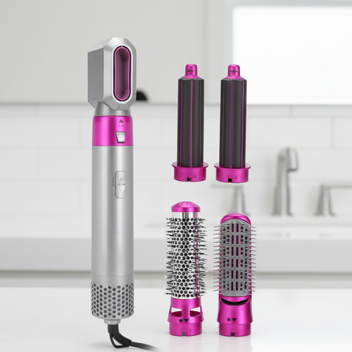 AeroLux 5-In-1 Hair Dryer and Styler for Volume, Curls, and Protection