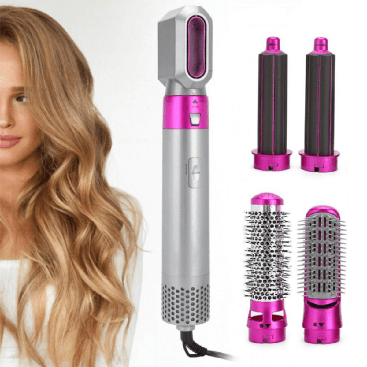 AeroLux 5-in-1 Haartrockner Und Styler Für Volumen, Locken Und Schutz