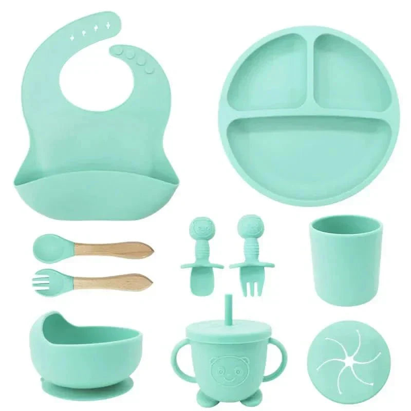 Set de masă BrightNest pentru bebeluși, sigur BPA, prietenos cu copiii, pentru copii mici