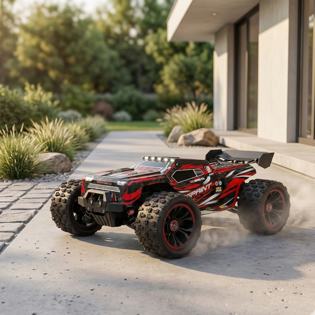Bezuhlíkový 1:16 měřítko 4WD vysokorychlostní RC off-road závodní auto na dálkové ovládání | Rosalyssa