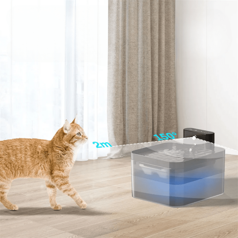 AquaPulse Smart Kattefontæne med Bevægelsessensor og Filtreringssystem