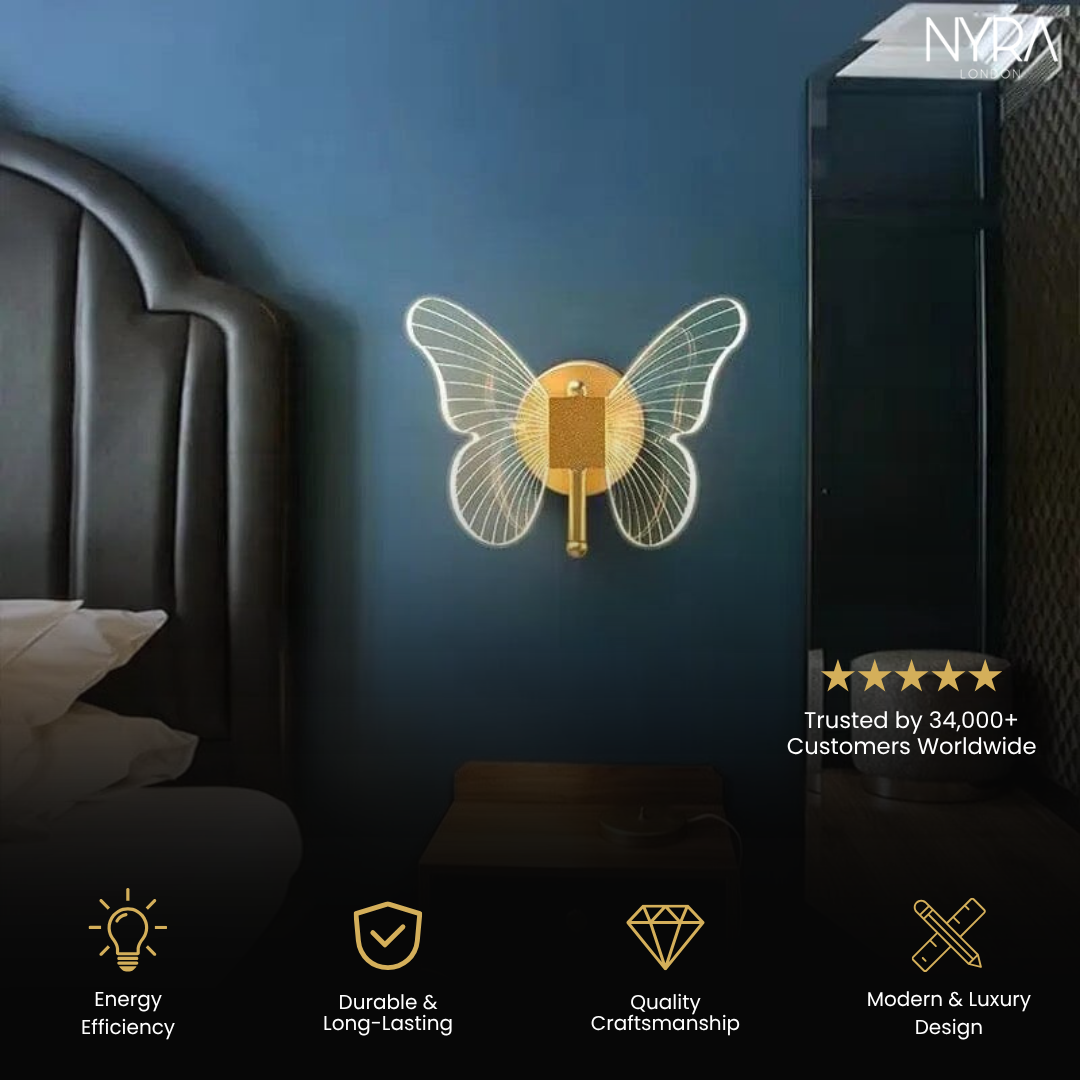 LumaWing Butterfly LED-Wandlampe Kollektion mit sanftem Leuchten