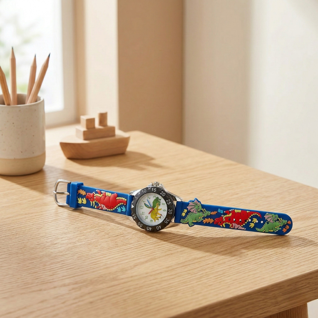 Dinosaur Kids Wrist Watch With Playful Timepiece For Children | Rosalyssa