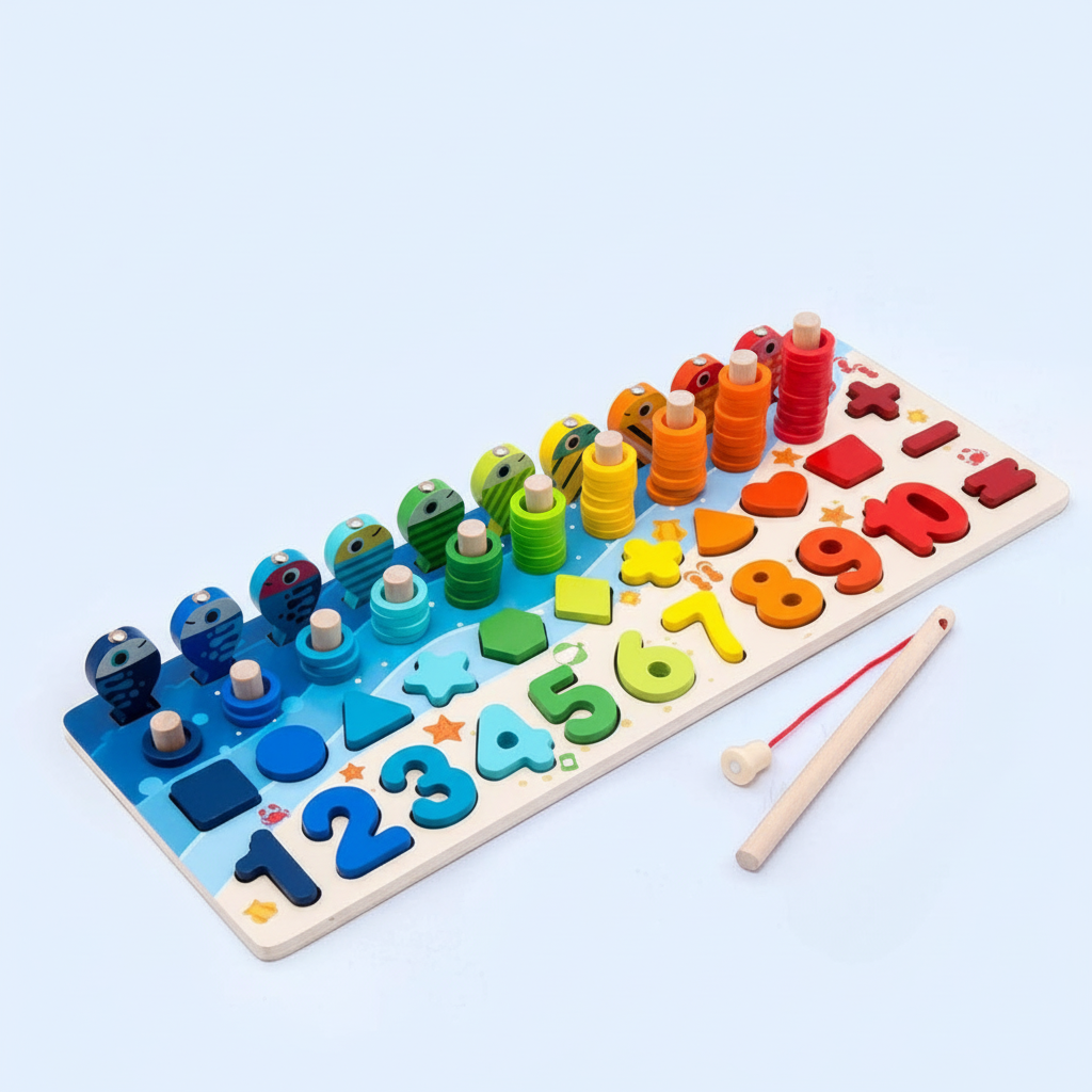 Tavola Attività Montessori Giocattolo in Legno per Bambini piccoli Apprendimento
