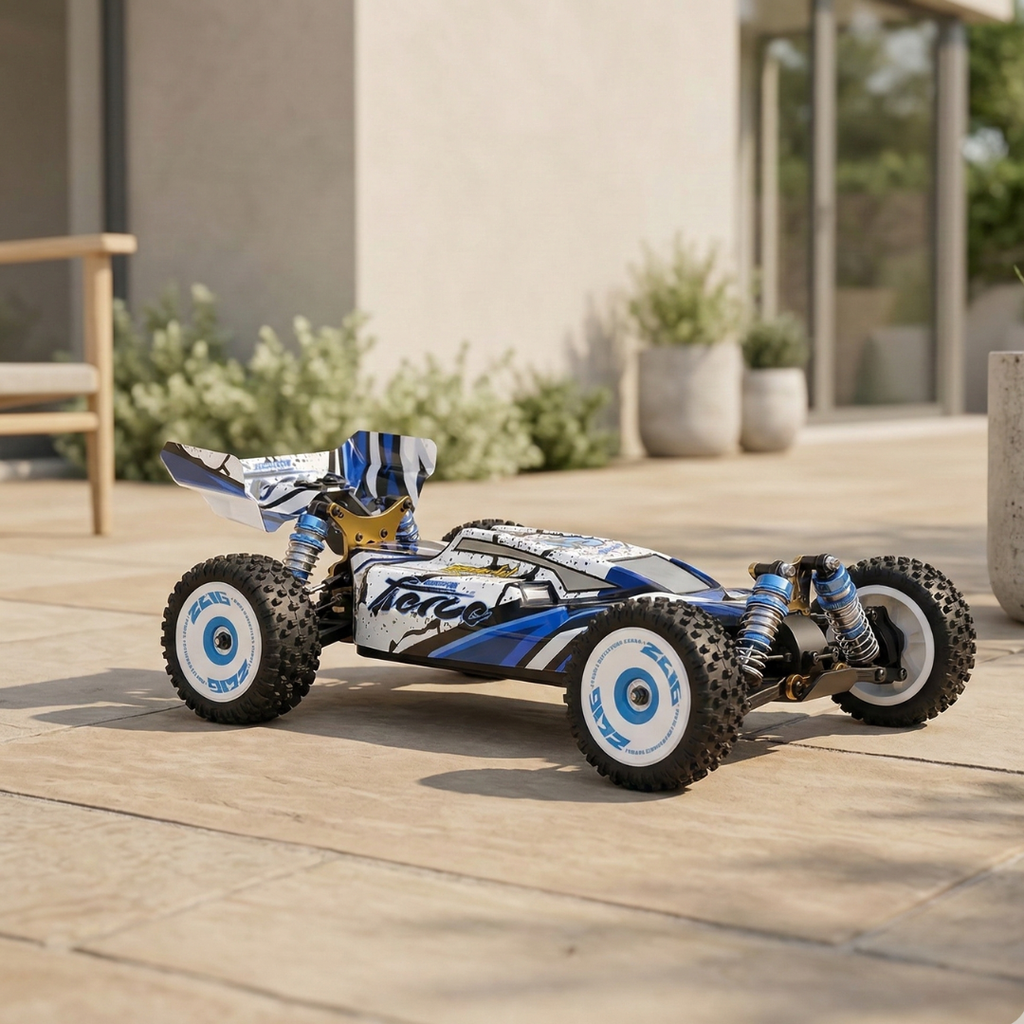 Coche RC 4WD a escala 1:12 sin escobillas, coche de carreras todoterreno de alta velocidad 75 km/h | Rosalyssa