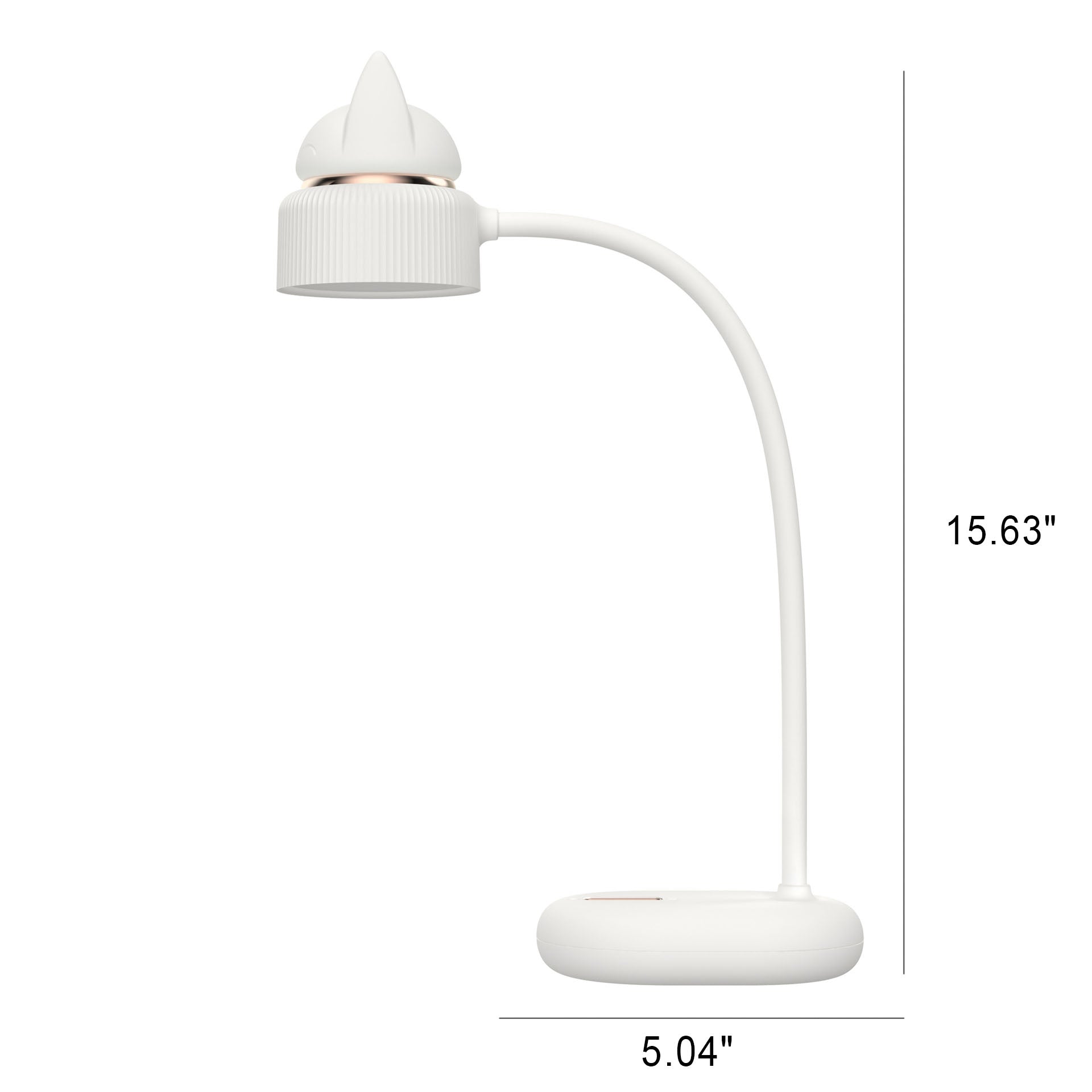 LumaClip LED lampička s klipem ve tvaru kočičích uší pro použití na stole v domácí kanceláři, pohodlí pro oči