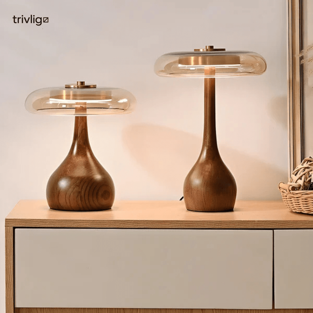 Stolní lampa ArborLux Wood LED s teplým skandinávským světlem